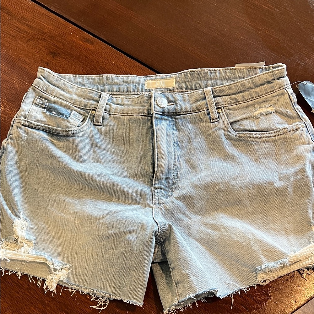 Kut From the Kloth Women’s Distressed Denim Shorts - Light Blue